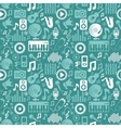 Music seamless pattern vector image