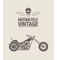 Vintage bike vector image