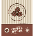 Coffee board vector image