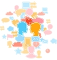 Social media icons pattern vector image
