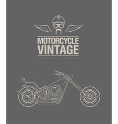 Vintage bike vector image