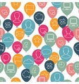 Social media icon pattern vector image
