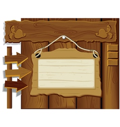 Antique signboard vector image