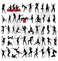 Go-go girls vector image