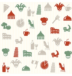 Italian seamless pattern Italian seamless pattern vector image