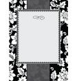 Ornate floral frame vector image