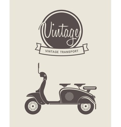 Vintage bike vector image