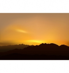 Picturesque sunset vector image