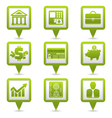Financial Map Pointers vector image