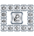 Multimedia buttons vector image