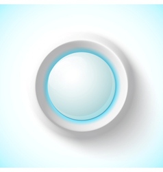 Blue plastic navigation button vector image