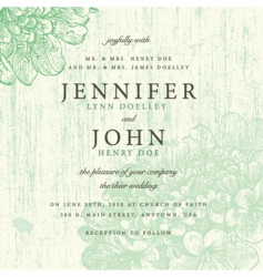 Faded invite vector image