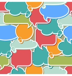 Colorful Speech Bubbles Background vector image