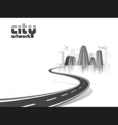 City background vector image