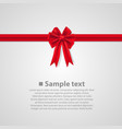 Ribbon with a bow Ribbon with a bow vector image