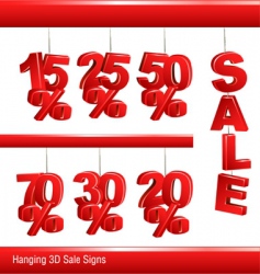 Sale signs vector image