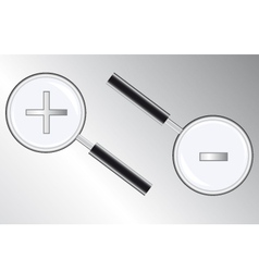 Magnifying glass vector image