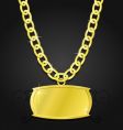 Gold set of jewels vector image