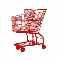 Shopping cart vector image