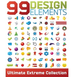 Big collection of icons vector image