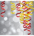 Party Streamers Background vector image