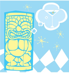 Tiki and Martini vector image