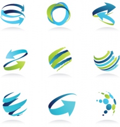 Abstract icons vector image