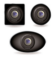 Web cams with zoom lens vector image
