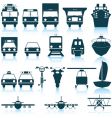 Transportation icons set vector image