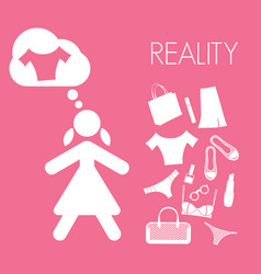 Shopping vector image