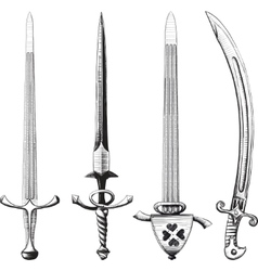 Swords vector image