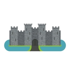 Castle cartoon Castle cartoon vector image