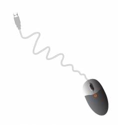 USB computer mouse vector image