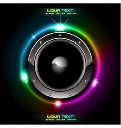 Futuristic speaker background vector image