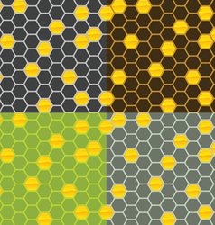Seamless honey comb pattern Seamless honey comb pattern vector image