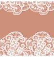 Seamless lace border Invitation card vector image