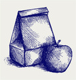 School lunch vector image