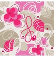 Retro floral seamless vector image