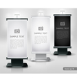 Trade exhibition stand display vector image