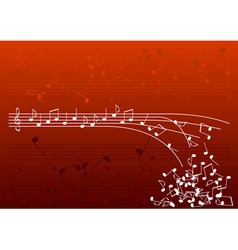 Red notes vector image