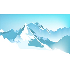 Winter mountains vector image