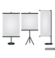 Trade exhibition stand display vector image
