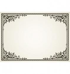 Ornate swirl frames vector image
