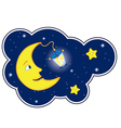 Moon flash round vector image
