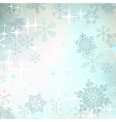 Abstract Christmas background with snowflakes vector image