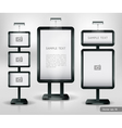 Trade exhibition stand display vector image