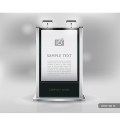 Trade exhibition stand display vector image