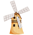 A wooden windmill vector image