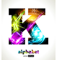 Design Abstract Letter K vector image