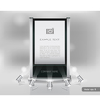 Trade exhibition stand display vector image